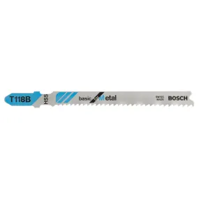 BOSCH DECOUPEERZAAGJE T118B TBV METAALPLAAT 2,6-6MM DIK KAART= 5STUKS